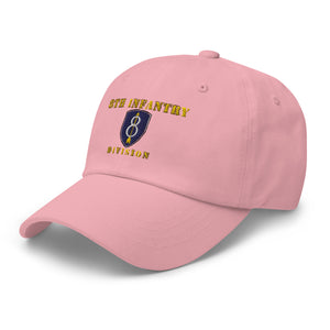 Dad hat - Army - 8th Infantry Division - Hat