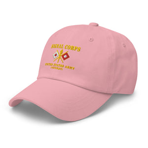 Dad hat - Army - Signal Corps - Branch - US Army Veteran X 300DPI