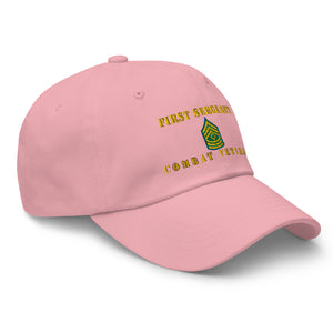 Dad hat - Army - First Sergeant - Combat Veteran - Line