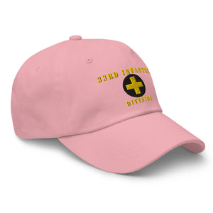 Dad hat - Army - 33rd Infantry Division X 300 - Hat