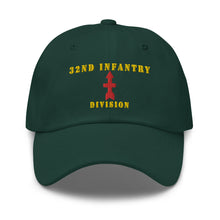 Load image into Gallery viewer, Dad hat - Army - 32nd Infantry Division X 300 - Hat
