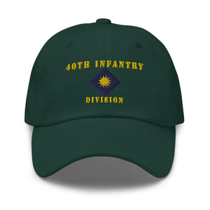 Dad hat - Army - 40th Infantry Division X 300 - Hat