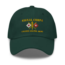 Load image into Gallery viewer, Dad hat - Army - Signal Corps - Branch - US Army X 300DPI
