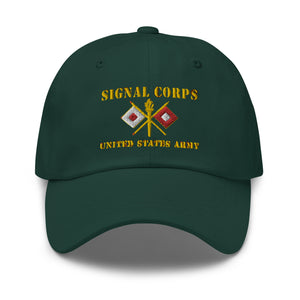 Dad hat - Army - Signal Corps - Branch - US Army X 300DPI