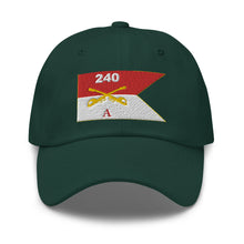 Load image into Gallery viewer, Dad hat - Army - Alpha Troop, 240th Cavalry Regiment - Guidon
