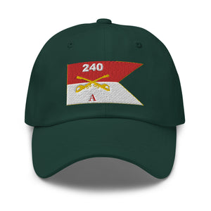 Dad hat - Army - Alpha Troop, 240th Cavalry Regiment - Guidon