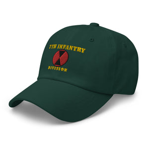 Dad hat - Army - 7th Infantry Division - Hat