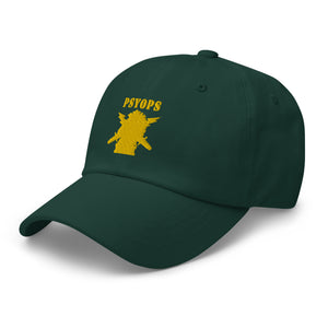 Dad hat - Army - PSYOPS w Branch Insignia - Line X 300 - Hat