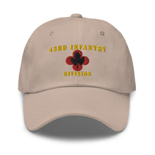 Load image into Gallery viewer, Dad hat - Army - 43rd Infantry Division X 300 - Hat
