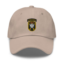 Load image into Gallery viewer, Dad hat - SOF - JFK Special Warfare Center - School SSI wo Txt w white
