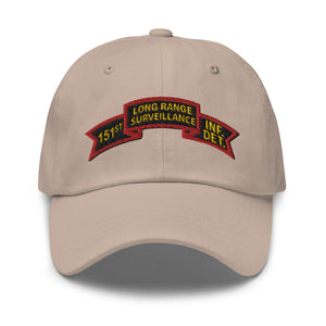 Dad hat - SOF - 151st Inf - LRSU Scroll - Surveillance X 300