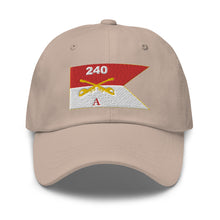 Load image into Gallery viewer, Dad hat - Army - Alpha Troop, 240th Cavalry Regiment - Guidon
