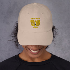 Dad hat - Emblem - Warrant Officer - WO1 - Retired X 300