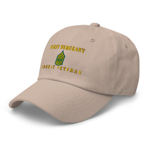 Dad hat - Army - First Sergeant - Combat Veteran - Line