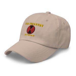 Dad hat - Army - 7th Infantry Division - Hat