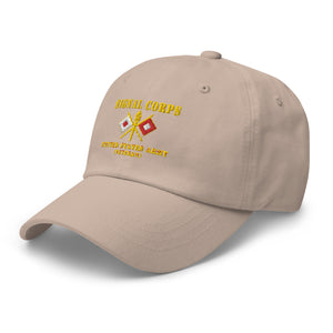 Dad hat - Army - Signal Corps - Branch - US Army Veteran X 300DPI