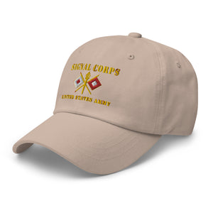 Dad hat - Army - Signal Corps - Branch - US Army X 300DPI