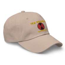 Load image into Gallery viewer, Dad hat - Army - 7th Infantry Division - Hat
