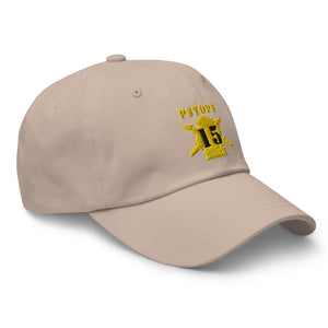 Dad hat - Army - PSYOPS w Branch Insignia - 15th Battalion Numeral - Line X 300 - Hat