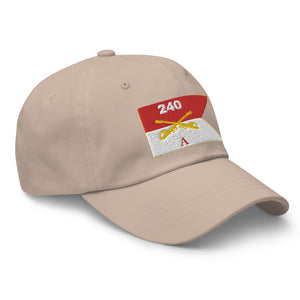 Dad hat - Army - Alpha Troop, 240th Cavalry Regiment - Guidon