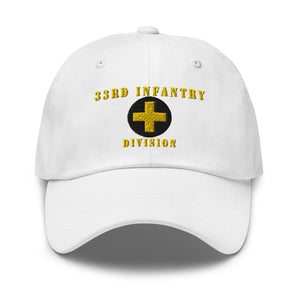 Dad hat - Army - 33rd Infantry Division X 300 - Hat