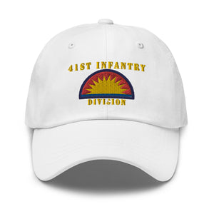 Dad hat - Army - 41st Infantry Division X 300 - Hat