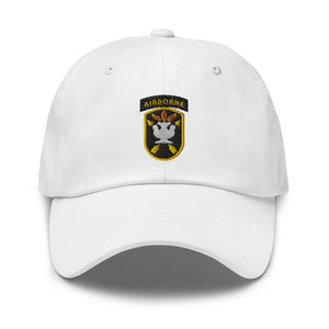 Dad hat - SOF - JFK Special Warfare Center - School SSI wo Txt w white