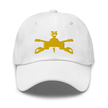 Load image into Gallery viewer, Dad hat - Army - 1st Bn 34th Armor - Armor Branch wo Txt
