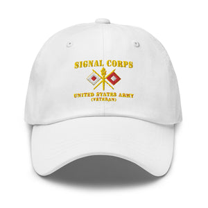 Dad hat - Army - Signal Corps - Branch - US Army Veteran X 300DPI