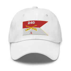 Dad hat - Army - Alpha Troop, 240th Cavalry Regiment - Guidon