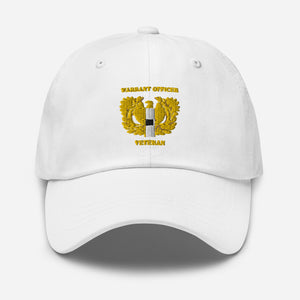 Dad hat - Emblem - Warrant Officer - WO1 - Veteran X 300