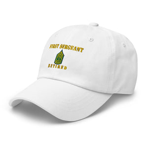 Dad hat - Army - First Sergeant - Retired - Line