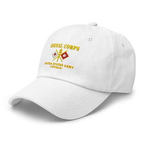 Dad hat - Army - Signal Corps - Branch - US Army Veteran X 300DPI