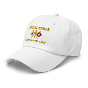 Dad hat - Army - Signal Corps - Branch - US Army X 300DPI