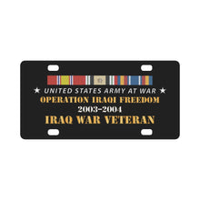 Load image into Gallery viewer, OIF IRAQ SVC Bar - At War X 300 Classic License Plate
