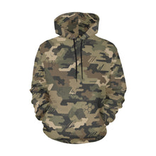 Load image into Gallery viewer, AOP Hoodie - Modern Olive Tech Camo Men's All Over Print Hoodie (USA Size)
