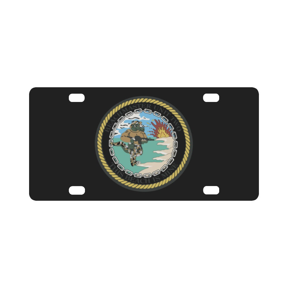 Navy - Beachmaster Unit Two (BMU-2) wo Txt X 300 Classic License Plate