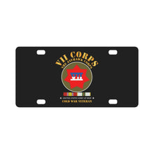 Load image into Gallery viewer, Army - VII Corps - The Jayhawk Corps - SSI w COLD WAR SVC X 300 Classic License Plate
