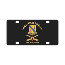 Load image into Gallery viewer, Army - 14th Cavalry Regiment w Cav Br - 4th Squadron - OIF - 2005-2006 - Red Txt Cbt Vet w IRAQ SVC Classic License
