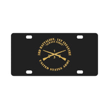 Load image into Gallery viewer, Army - 3rd Battalion, 1st Infantry Regiment Branch - Always First - US Army X 300 Classic License Plate
