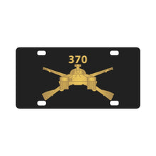 Load image into Gallery viewer, Army - 370th Armored Infantry Battalion Branch wo Txt X 300 Classic License Plate
