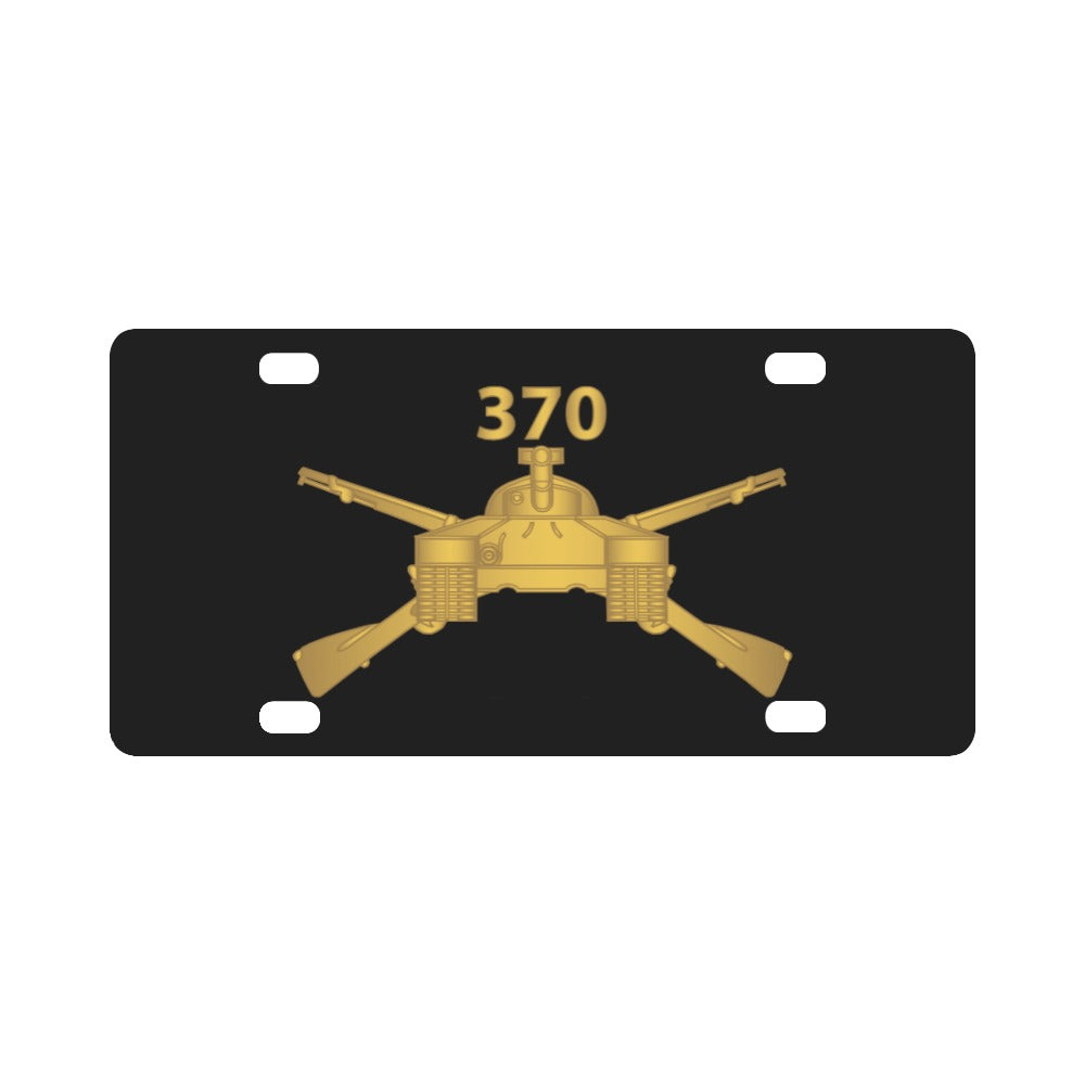 Army - 370th Armored Infantry Battalion Branch wo Txt X 300 Classic License Plate