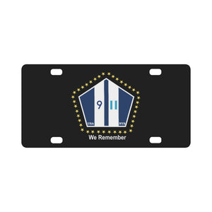 911 Memorial Flag - 1200 X 720 X 200 Classic License Plate