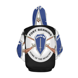 Men's All Over Print Hoodie (USA Size) (Model H13) - Fort Benning, GA - Home of the Infantry