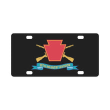 Load image into Gallery viewer, Army - 28th Infantry Division - w Br - SSI - Ribbon X 300 Classic License Plate
