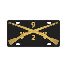 Load image into Gallery viewer, Army - 2nd Bn 9th Infantry Regiment - Branch wo Txt X 300 Classic License Plate
