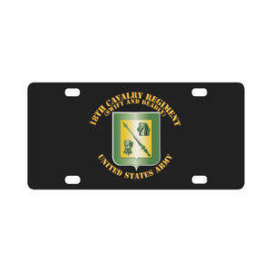 Army - 18th Cavalry Regiment - Swift and Deadly Classic License Plate