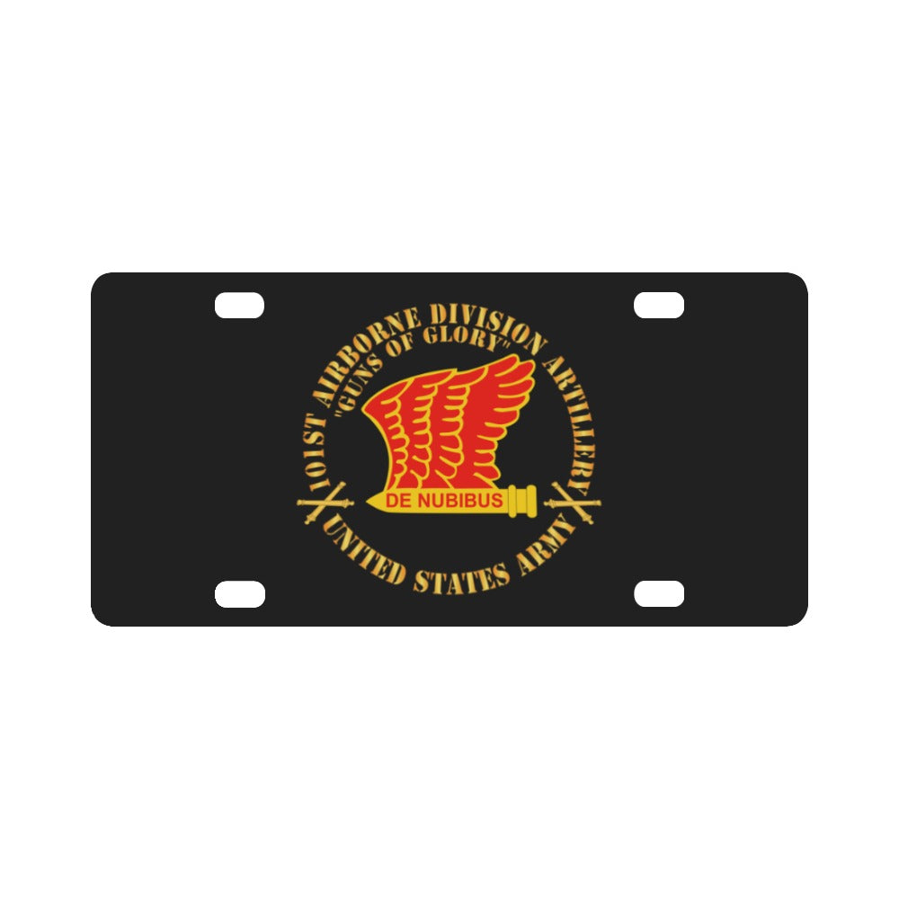 Army - 101st Airborne Division Artillery (DIVARTY) - DUI w FA Sep X 300 Classic License Plate