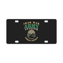 Load image into Gallery viewer, Army - ARMY - Aviator - Iraq War - Combat Vet X 300 Classic License Plate
