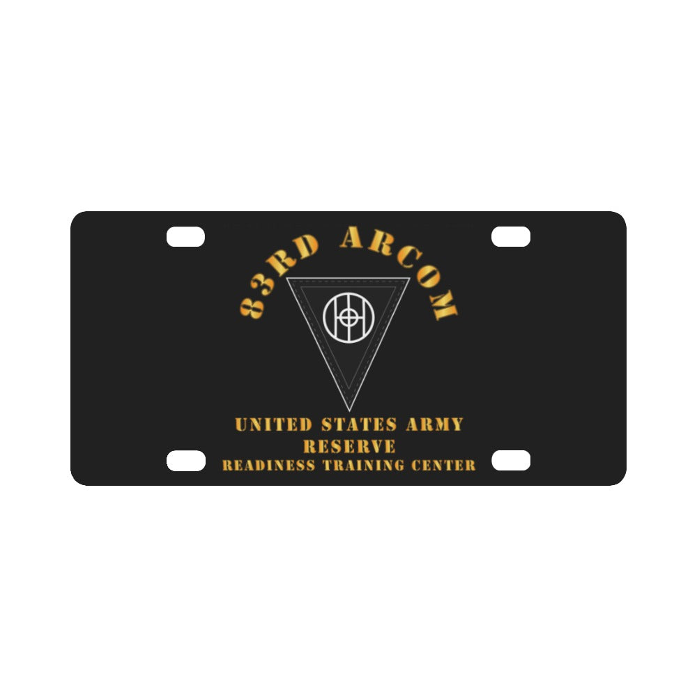 Army - 83rd ARCOM - USAR Readninees TNG Ctr X 300 Classic License Plate